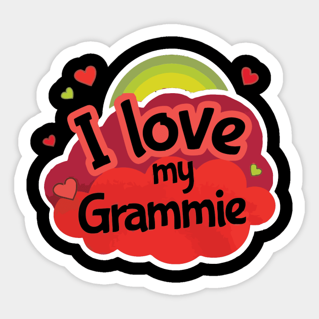 I love my grammie, grandma gift Sticker by ChristianCrecenzio